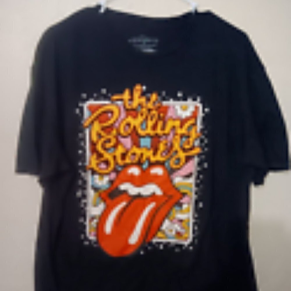Men's XL The Rolling Stones Short Sleeve Pop Art Tongue Graphic T-Shirt